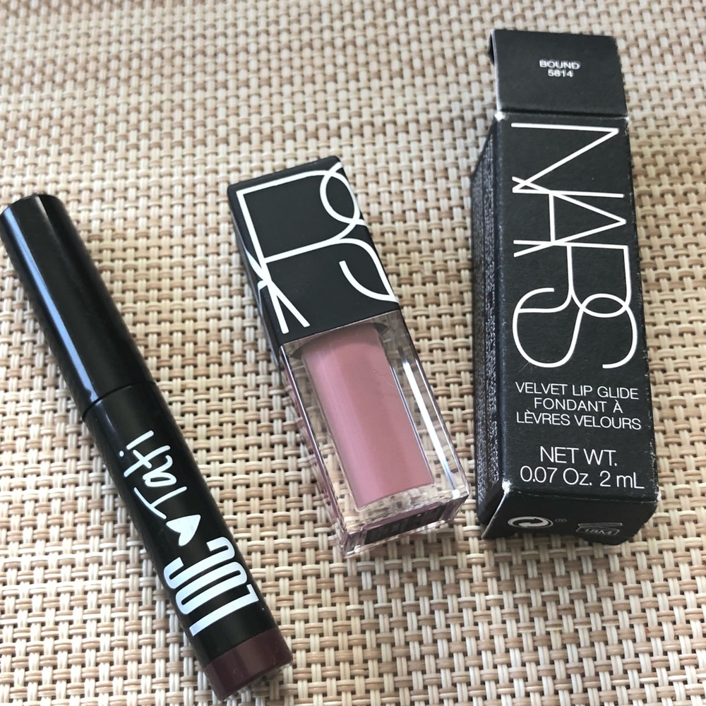 Two NARS LOC Lip Gloss Lipstick